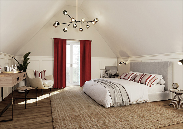 Faux Suede, Brick - Made to Measure Curtains - Image 7